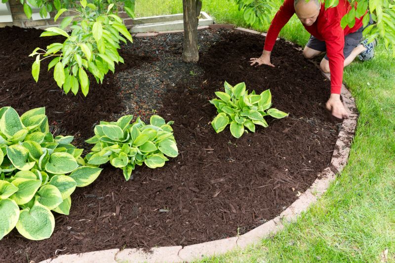 Mulch Spread on Garden Bed