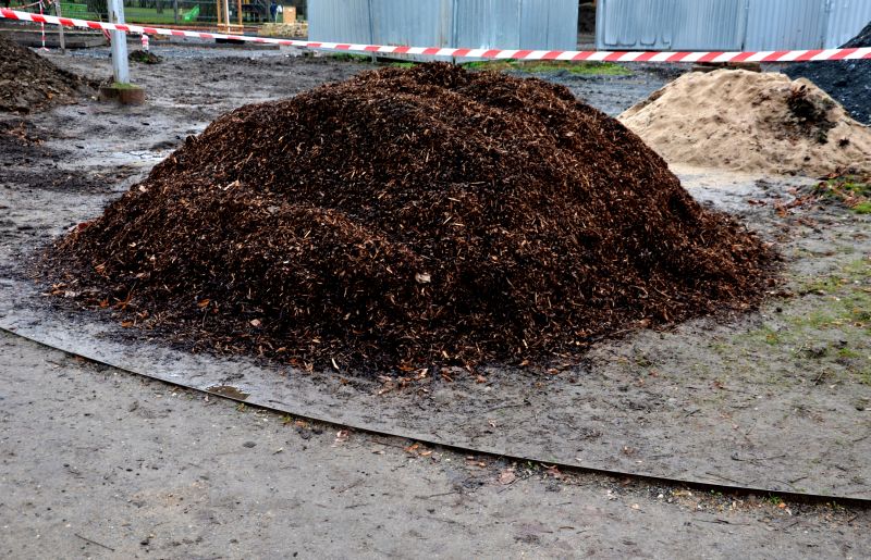 Mulch Delivery at a Commercial Site