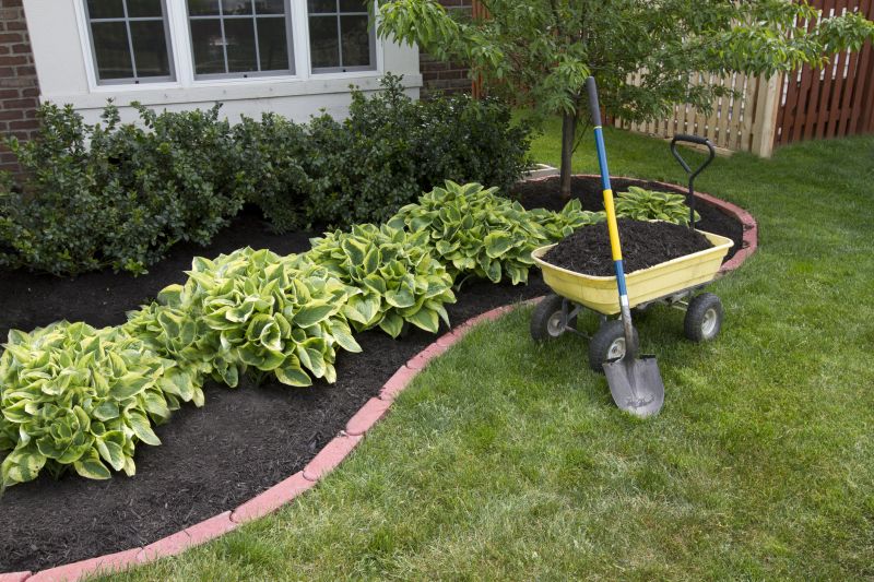 Mulch in Wheelbarrow