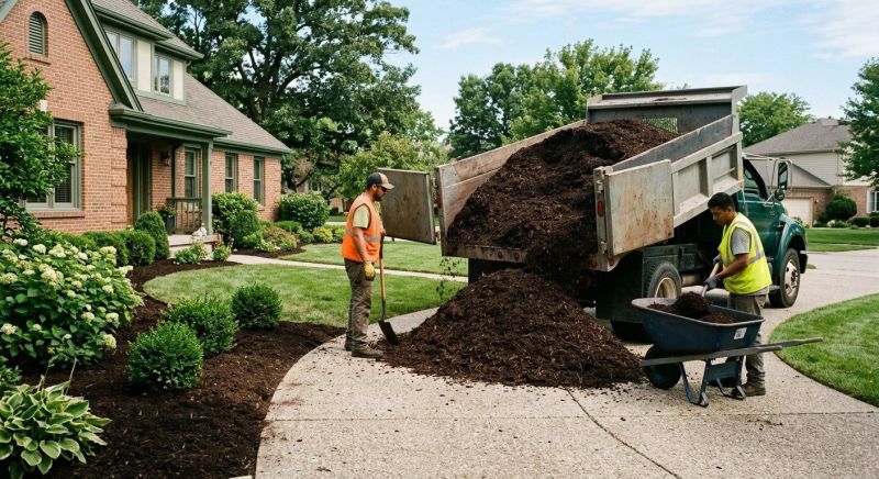 Brown Mulch Delivery Service